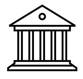 icon of a building with columns