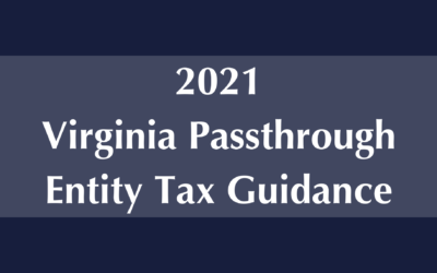 2021 Virginia Passthrough Entity Tax